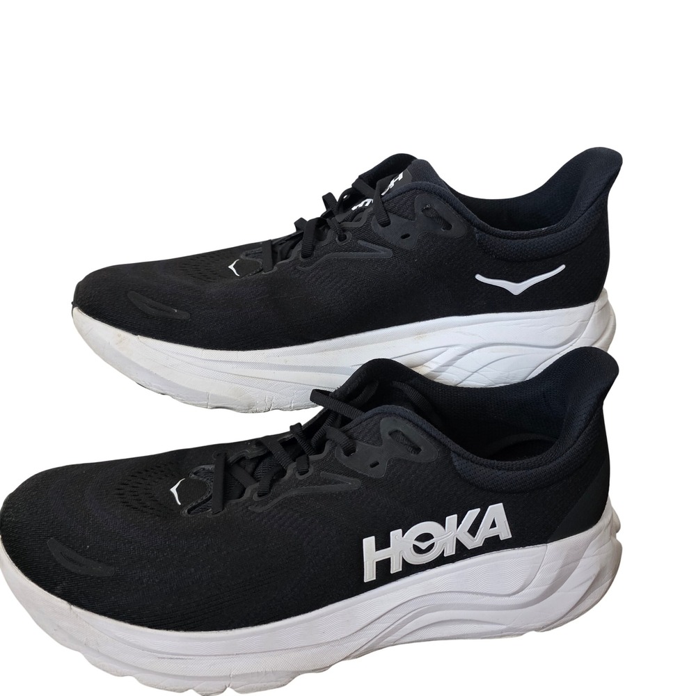 Hoka Arahi 8 Mens Running Shoes Black‎ White Stability Sneakers 12.5D